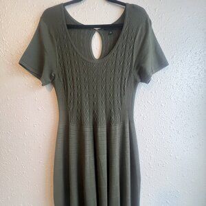 Torrid Green Knit Skater Dress